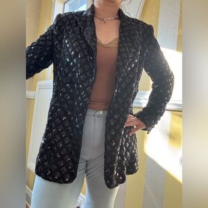 New Chic Black Sequins Women's Blazer
